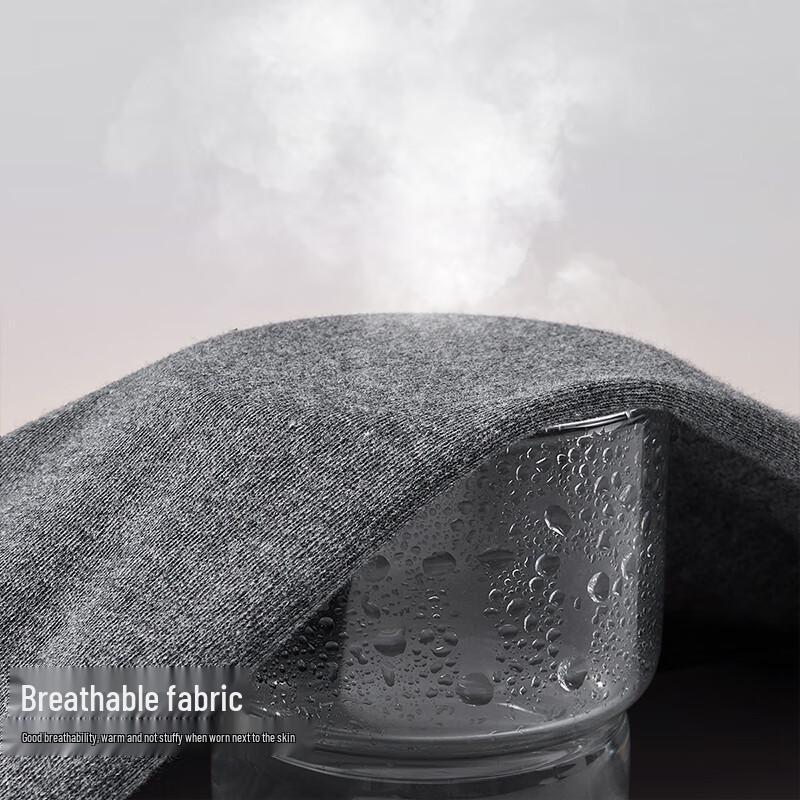 SEPTWOLVES Men's Pure Cotton Mock Neck Thermal Underwear Set