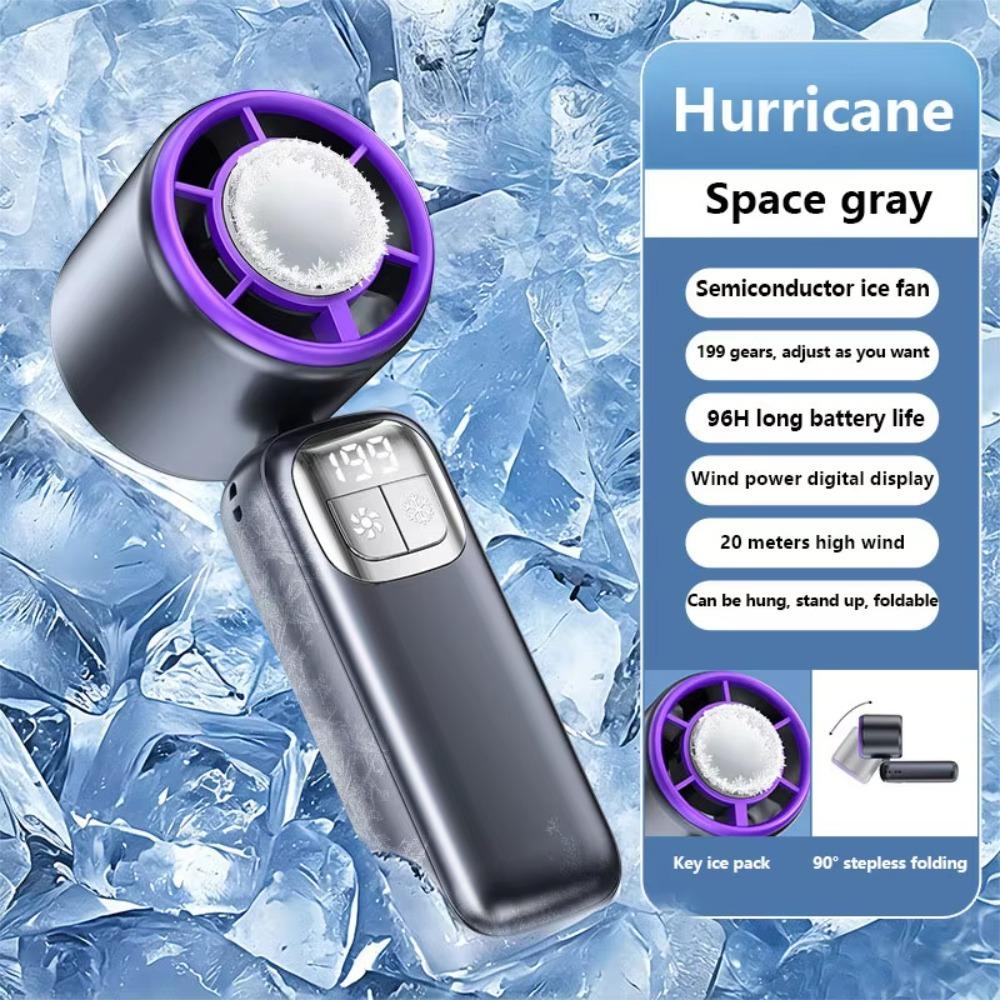 Cooling Ice Cooler Turbo Jet Fan USB Rechargeable Cooling Fan Ice Cooler Fan  Outdoor Travel Office