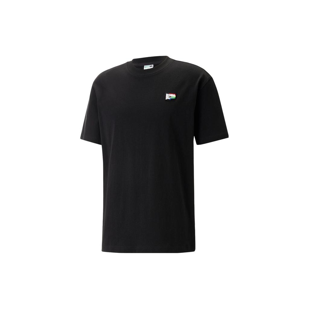 New PUMA Set-in Sleeve T-Shirt Unisex Black 620730-01