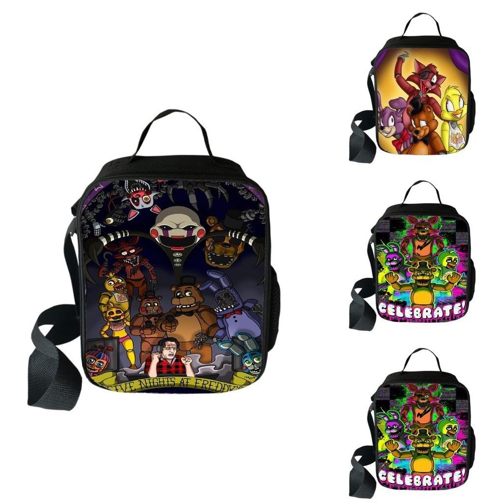Durable And Easy To Wash Five Nights At Freddy's 3d Printed Insulated Lunch Bag