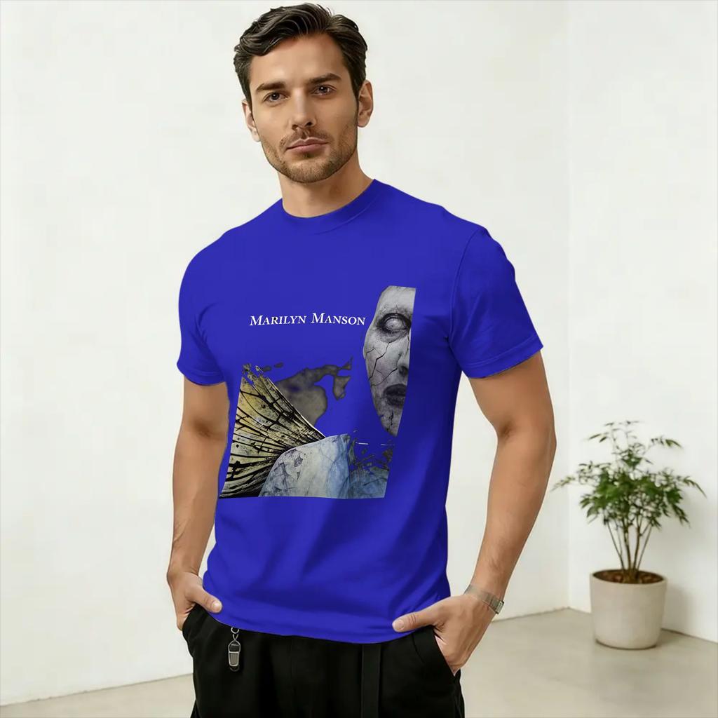 Streetwear TShirt Beach Marilyn Unisexson Band Holy Wood T Shirts Cotton Tee Shirt for Unisex Cheap Print Short Sleeve Top Tees