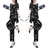 2025 Plus Size Women's Summer Outfit: Stylish Slimming Two-Piece Set with Wide-Leg Pants