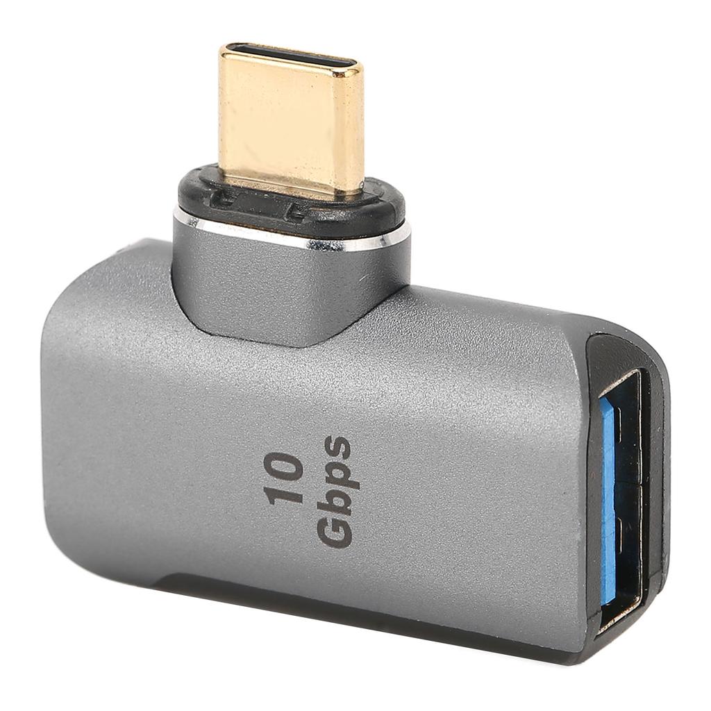 Magnetic Type C to USB Adapter 24pin Gold Plated Aluminum Housing 8K 60Hz Light Grey USB3.1 Adapter