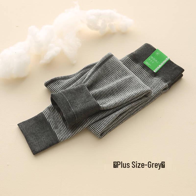 Class A Children's Striped Thermal Pants: Warm Fleece-Lined Cotton Leggings for Boys and Girls