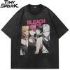 Men T Shirt Streetwear Hip Hop Oversized T Shirt Harajuku Japanese Anime Cartoon Girl Graphic Tshirt Cotton Tops Tees Dope