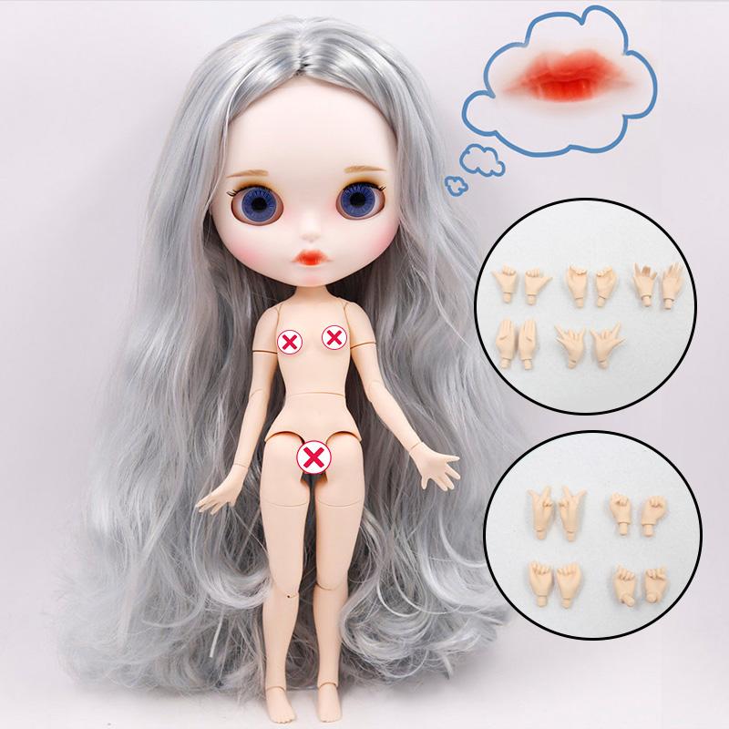 Muñeca ICY DBS Blyth N.º. 4 labios curvados Cara mate personalizada con ceja Cuerpo articulado 1/6 bjd anime