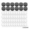 Set Of 48 Craft Magnets Glass Ceramic Magnet with Adhesive Backing 1Inch Clear Glass Cabochons for Refrigerator Magnet