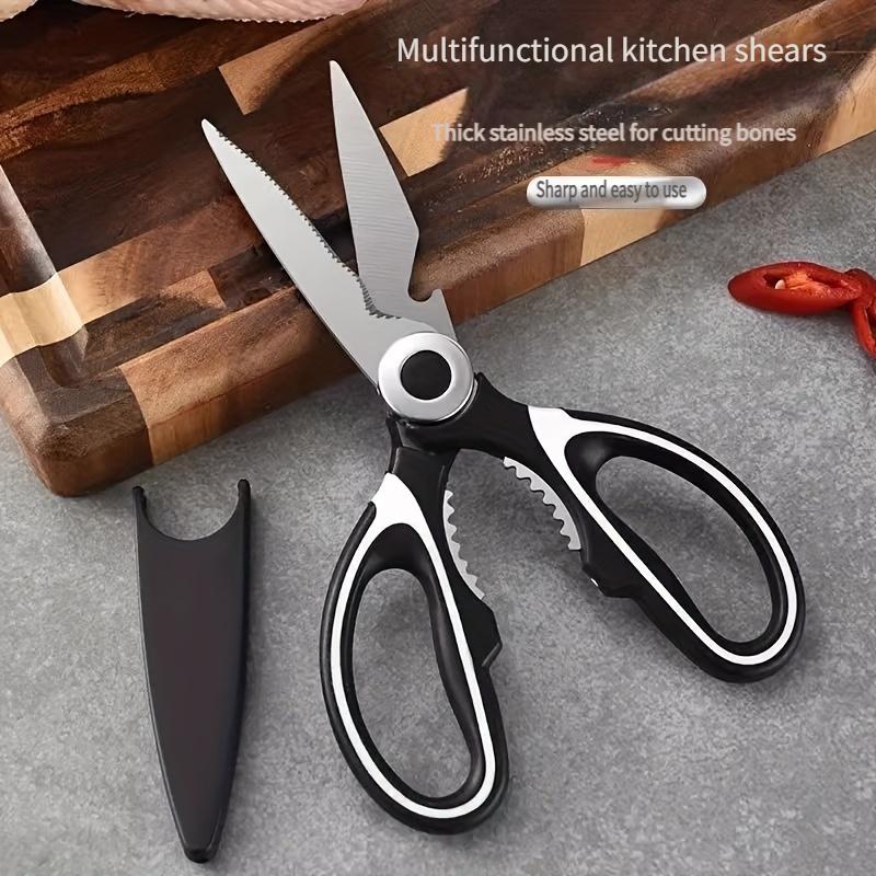 1pc Kitchen Scissors, Poultry Shears, Kitchen Fish Bone Scissors, Multifunctional Chicken Bone Scissors For Duck Fish, Kitchen Accessories