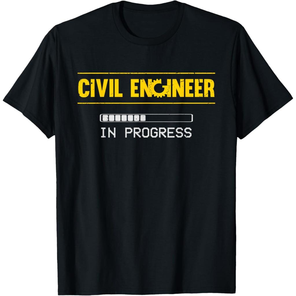 CiCivil Engineer with An Engineering Funny Birthday Father T Shirts Humor Streetwear Tee Short Sleeve Unisex Loose Clothing