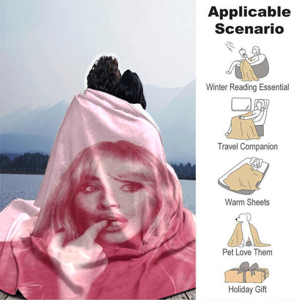 Sabrina Carpenter Blanket Soft Throw Blanket For Home Bedroom Bed Sofa Travel Office Solid Christmas Blanket