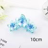 3 Head Plumeria Hair Clips Frangipani Flower Hair Claw Clip Trendy Crab Hair Claw Barrettes Hair Accessories For Girls