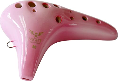 NIGHT Ocarina, Shirabe, Alto C, S-ACP, Pink