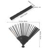 3Pcs Wood Folding Fan Frame Unfinished 22Cm DIY Hand Fan Material Japanese Style Creative Craft Kit for Festivals Shows
