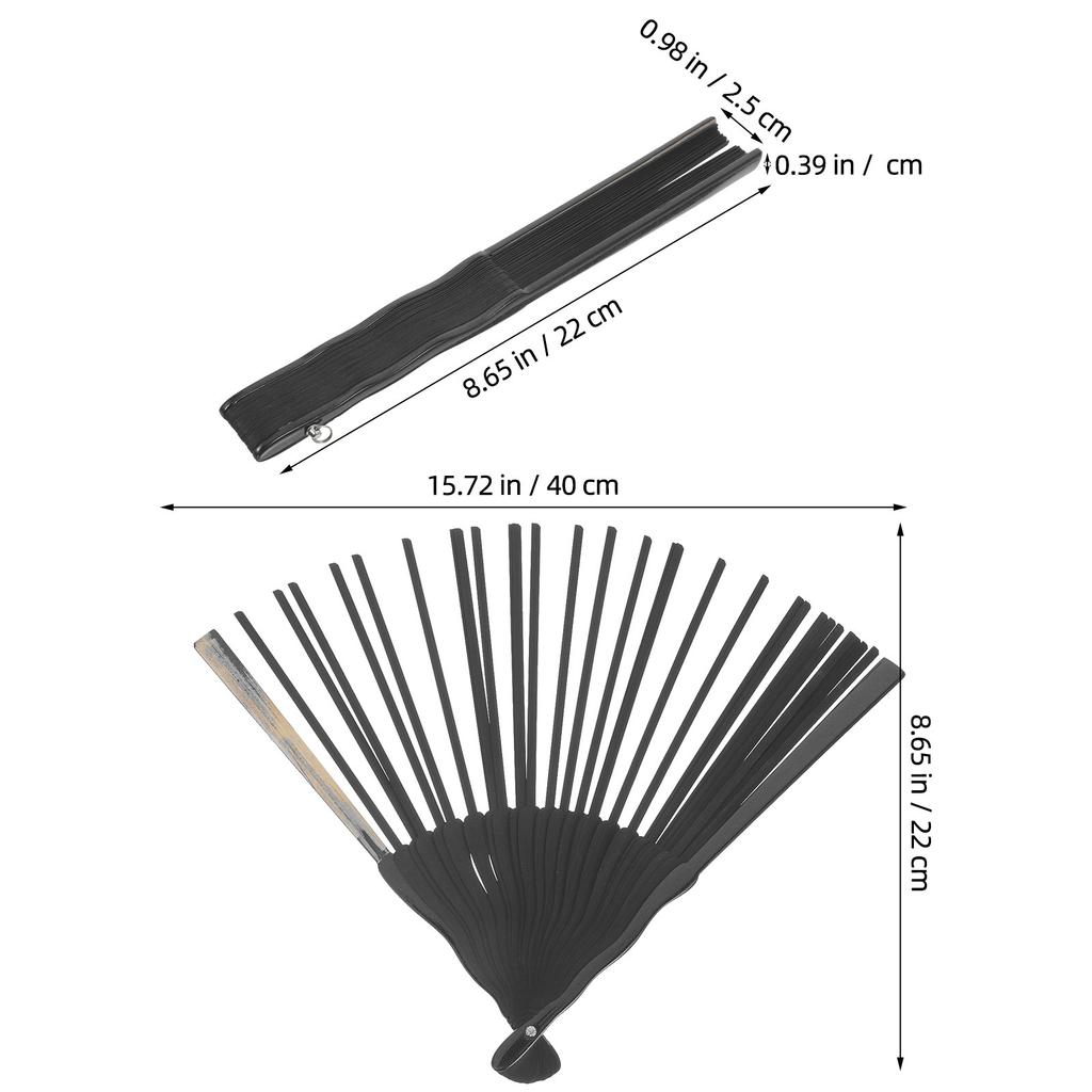 3Pcs Wood Folding Fan Frame Unfinished 22Cm DIY Hand Fan Material Japanese Style Creative Craft Kit for Festivals Shows