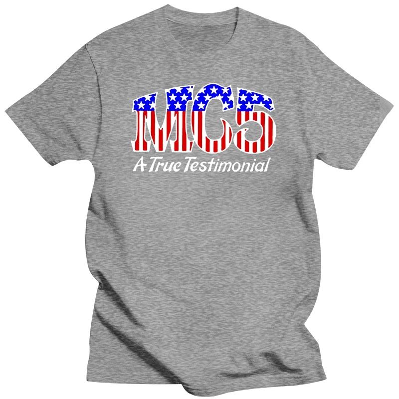 Summer Harajuku Custom  New Mc5 Logo Rock Men'S White Black Usa Size T-Shirt S M L Xl 2Xl 5xl Zm1 Short-Sleeved Tee Shirt