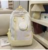 Schoolbag Korean new cute backpack versatile fresh ins lightweight large-capacity backpack star college student first school bag