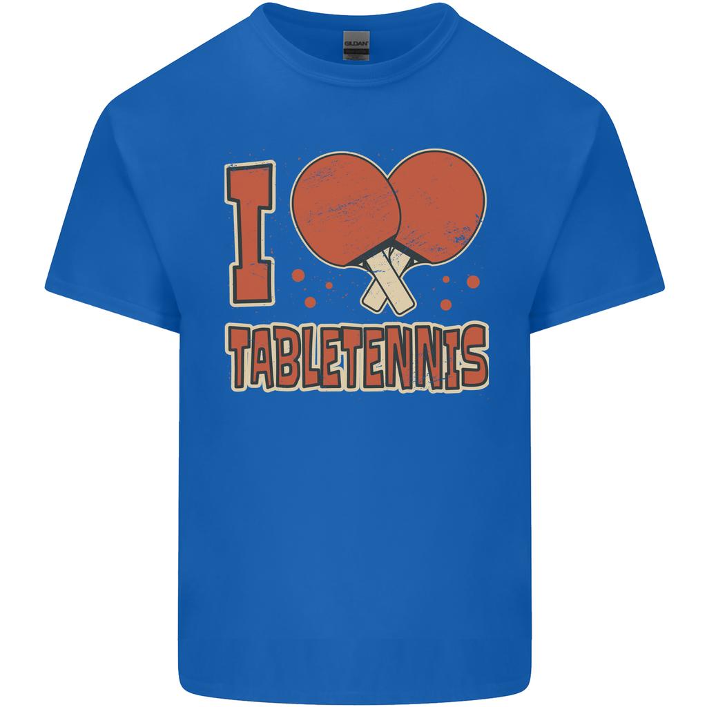 I Love Table Tennis Unisexs Light Cotton TShirt
