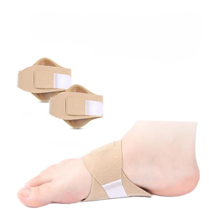 1Pair Arch Foot Pads Men's and Women's Flat Arch Support Pads Adjustable Non-falling Plantar Fascia Half A Yard Pad