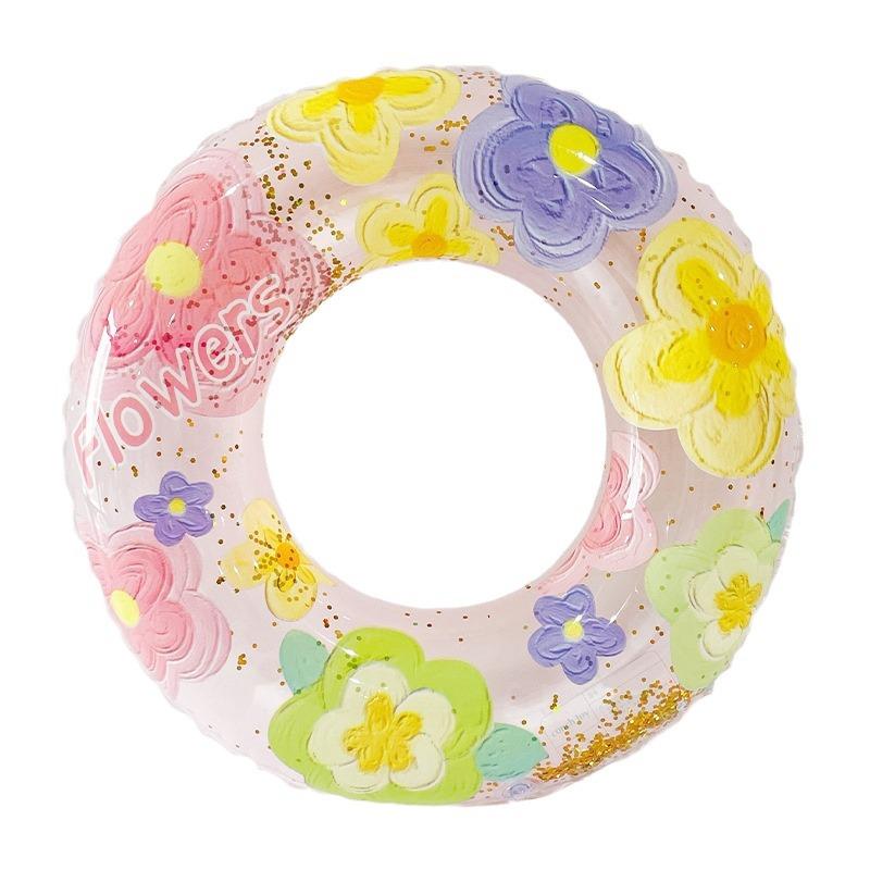 In Stock: Starry Sky Sequin Swimming Ring - Thickened Adult PVC Underarm Float