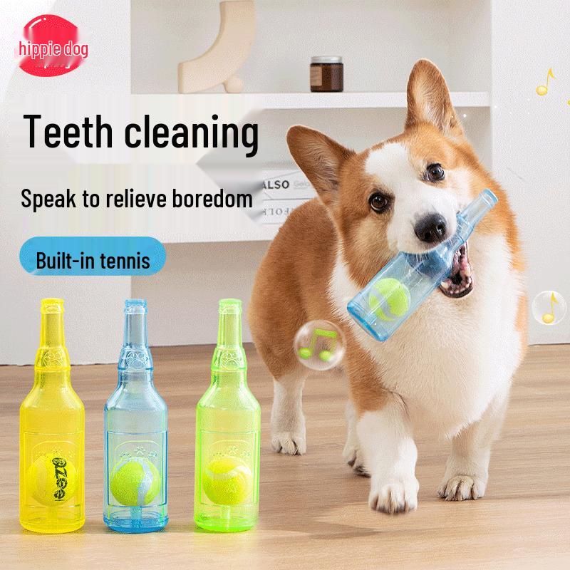 

Hipidog Squeaky Wine Bottle Dog Toy