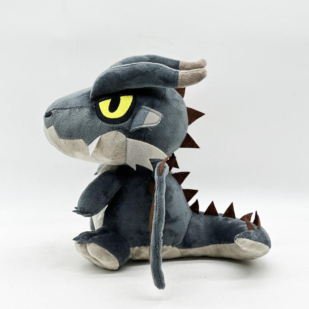 Bambole di Peluche Deformate Monster Hunter Mostri di Halloween Giocattoli di Peluche di Drago Monster Hunter Decorazione per la Casa Bambole Ripiene Regali di Compleanno