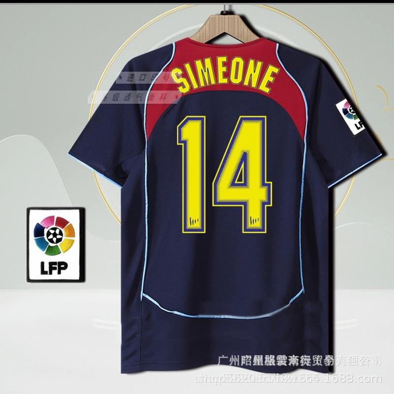 Vintage football jersey 0405 season Atletico Madrid LFC98 France 06 France 0708 Manchester United football jersey with print