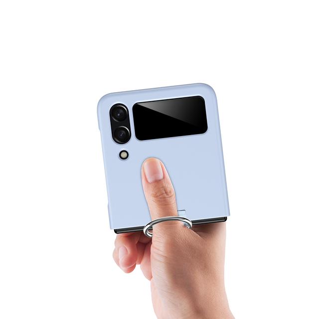 Fall Protection Fashion Portable Ring Holder Case For Samsung Galaxy Z Flip4 Flip 4 Flip3 Flip 3 5g Slim Lightweight Cover