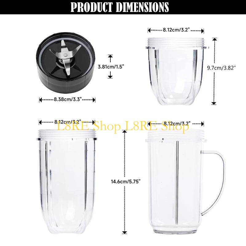 Lâmina Misturadora L8RE Copos de Suco Material Plástico para Série Magic 250W MB1001