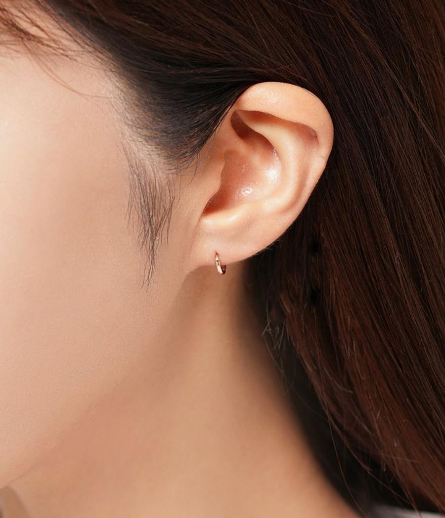 LLOYD Daily Basic 8mm One-Touch 18K Earrings LOFL3B08G_18K