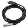 USB to XLR Microphone Cable Professional Stable Signal Output Recordable USB to XLR Mic Converter Cable for PC 9.8ft 3m