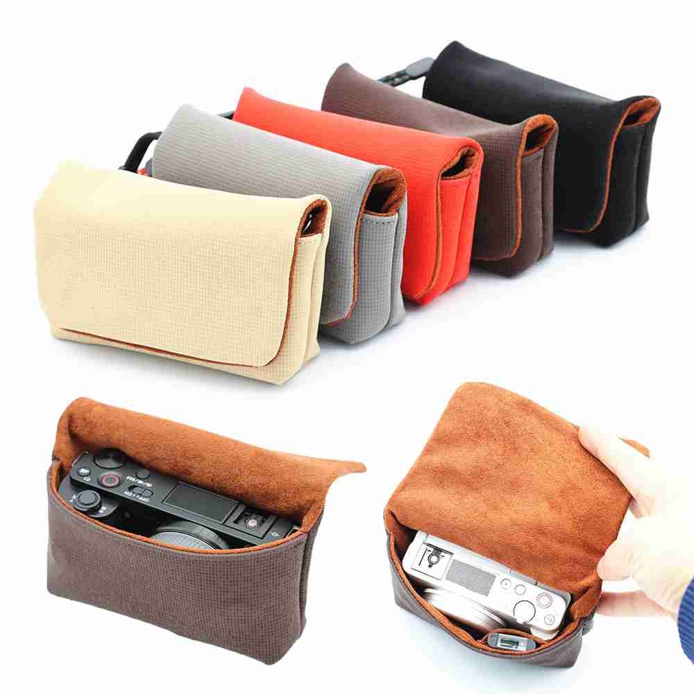 

Аксесуари для портативних камер Водонепроникний мішечок на шнурках Сумка для об’єктива Сумка для фотокамери Сумка для фотографій сірий