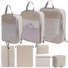 7-Piece Travel Compression Organizer Set for Clothes, Shoes, and Cosmetics