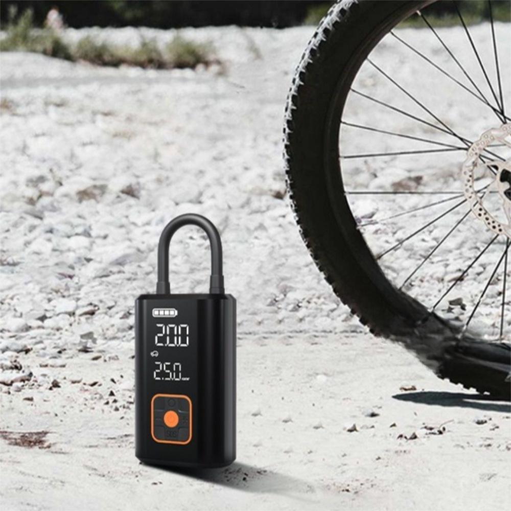 Creative Rechargeable Wireless Tire Inflator Built-in Flashlight Pressure Gauge Automatic Air Pump Air Compressor