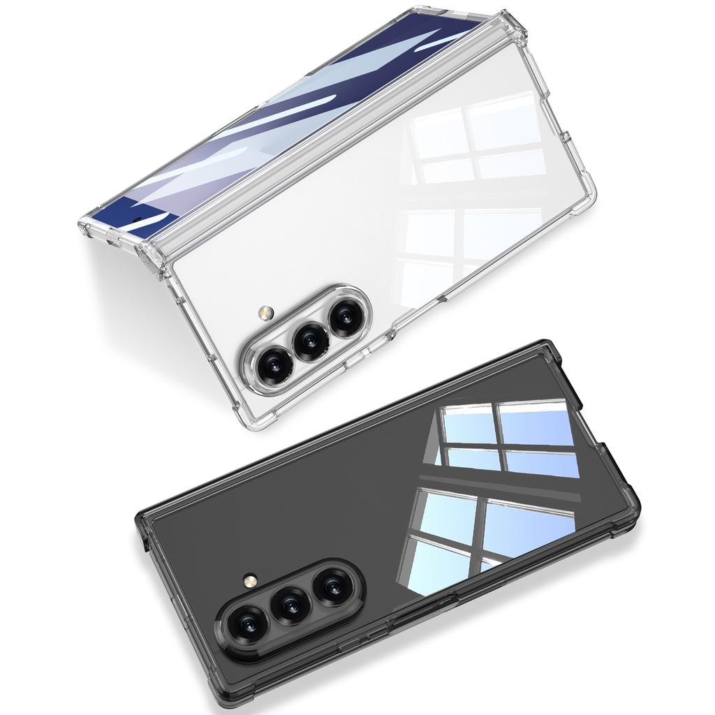 GKK For Samsung Galaxy Z Fold7 5G Case Airbag Hinge Protection PC+Tempered Glass Phone Cover