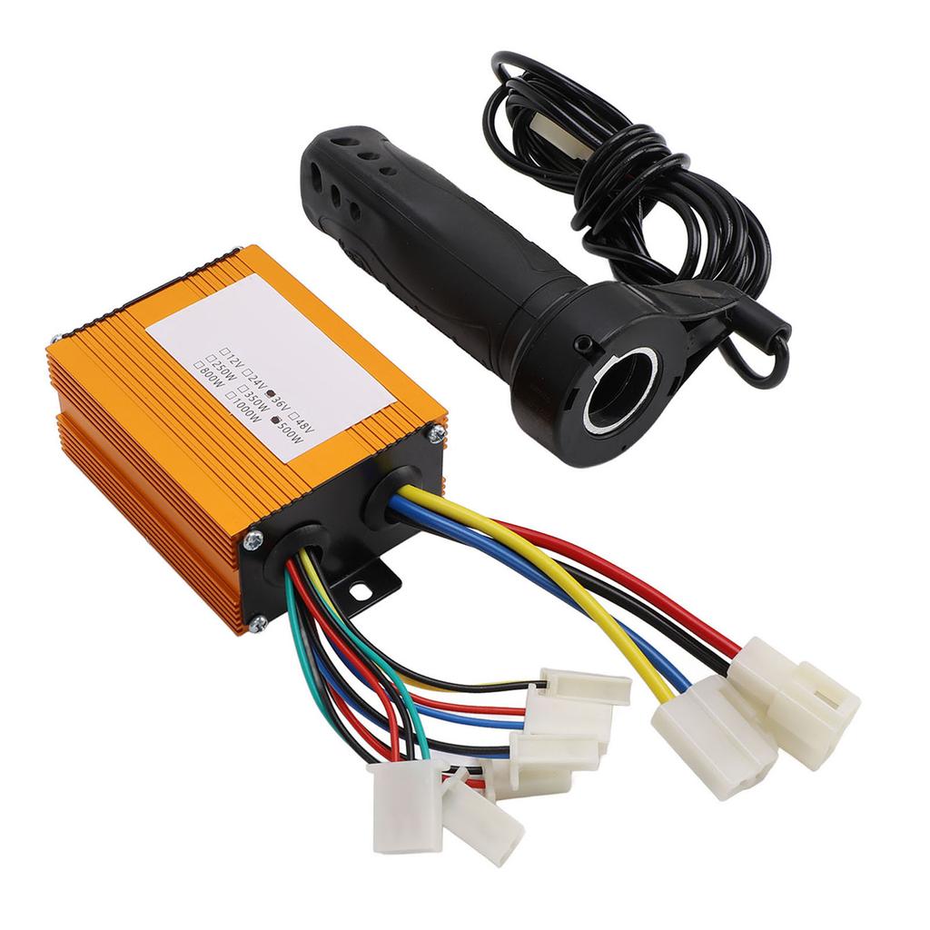 36V 500W Gebürsteter Controller und Gasgriff Stark Wärmeableitender Motordrehzahlregler für