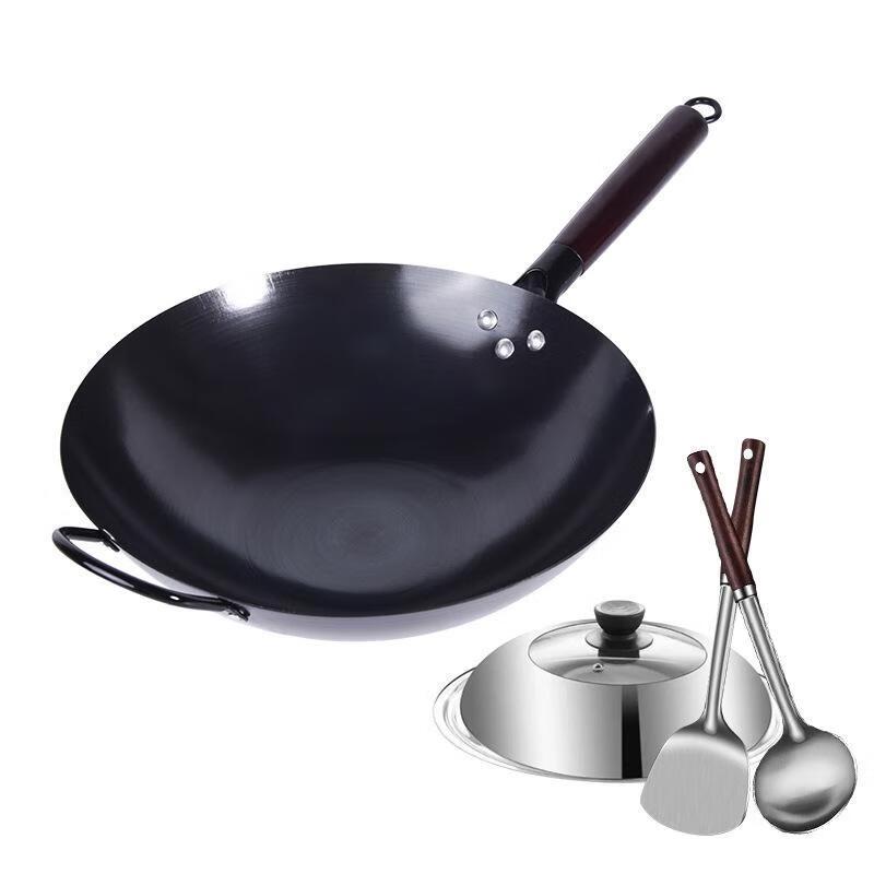 

Fushangchu Nitrided Iron Non-stick Wok Set
