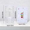 Rotatable Nail Stamper Jelly Printing Silicone Nail Polish Stamping French Tip Nail Stamp Template With Scraper Manicure Stencil