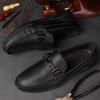 Men Casual Shoes Luxury Brand Men'S Loafers Summer Genuine Leather Flat Driving Shoes Man Breathable Moccasins Hollow Out Loafer