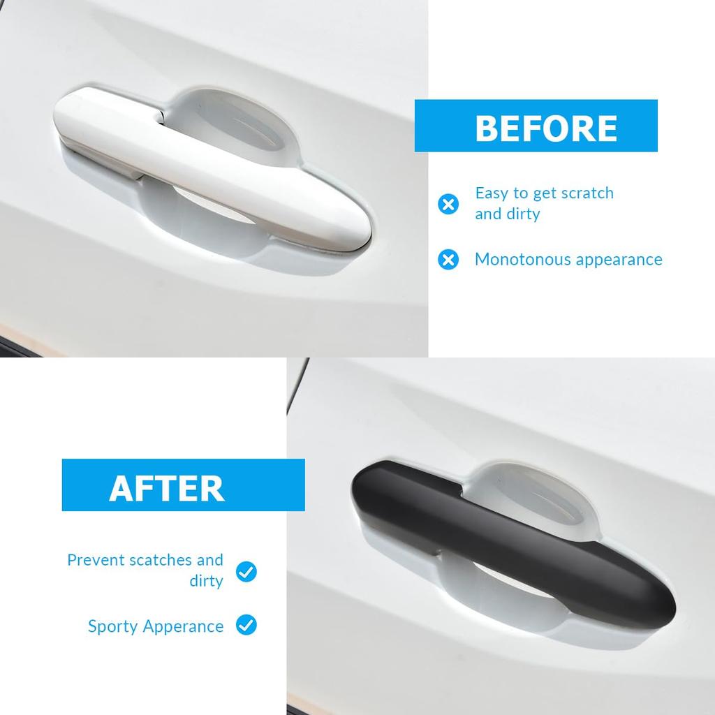Marchfa RAV4 RAV4 PHV Door Handle Cover Door Knob Cover tape Exterior Knob Cover Full Cover Type Cover Type Smart Hole Included (5th generation) [No