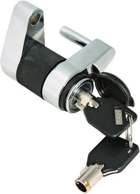 Trimax Hitch Coupler Lock -Chrome Plated Trailer [Anti-Theft]