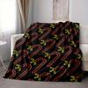 1pc Candy Cane Pattern Blanket Warm, Cozy, And Soft, Suitable for Sofas, Beds, Cars, And Office Use.Perfect for Camping And Travel, Making It a Great