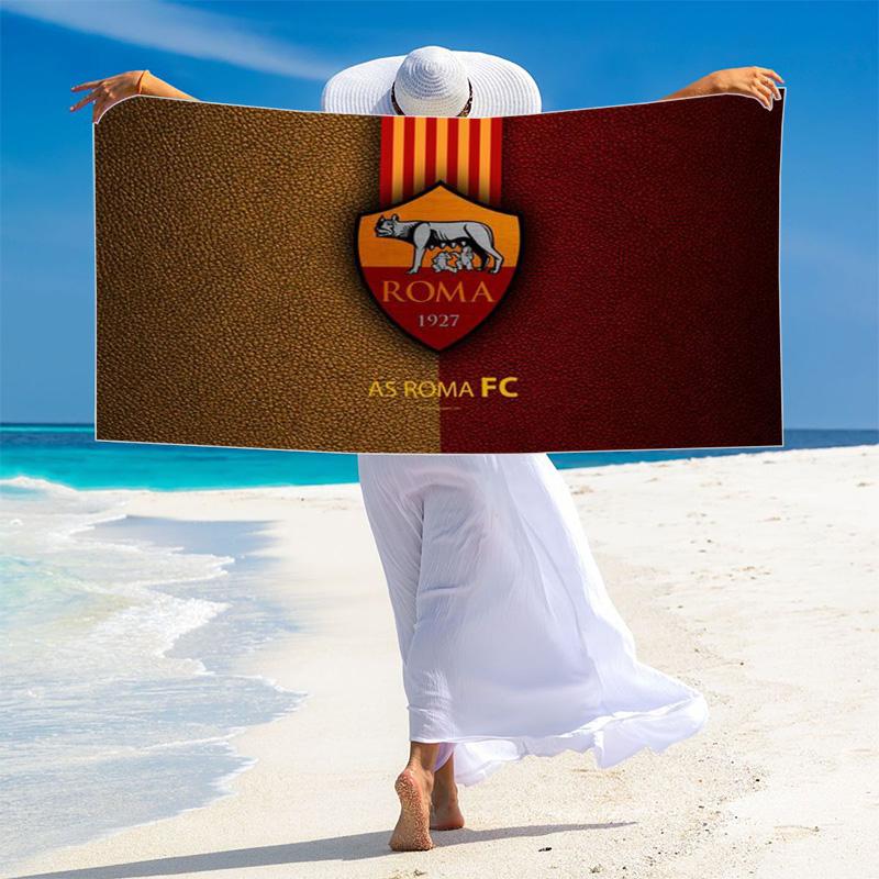 AS Roma Print Beach Towel, Large Soft Quick Dry Towel for Beach Camping Swimming