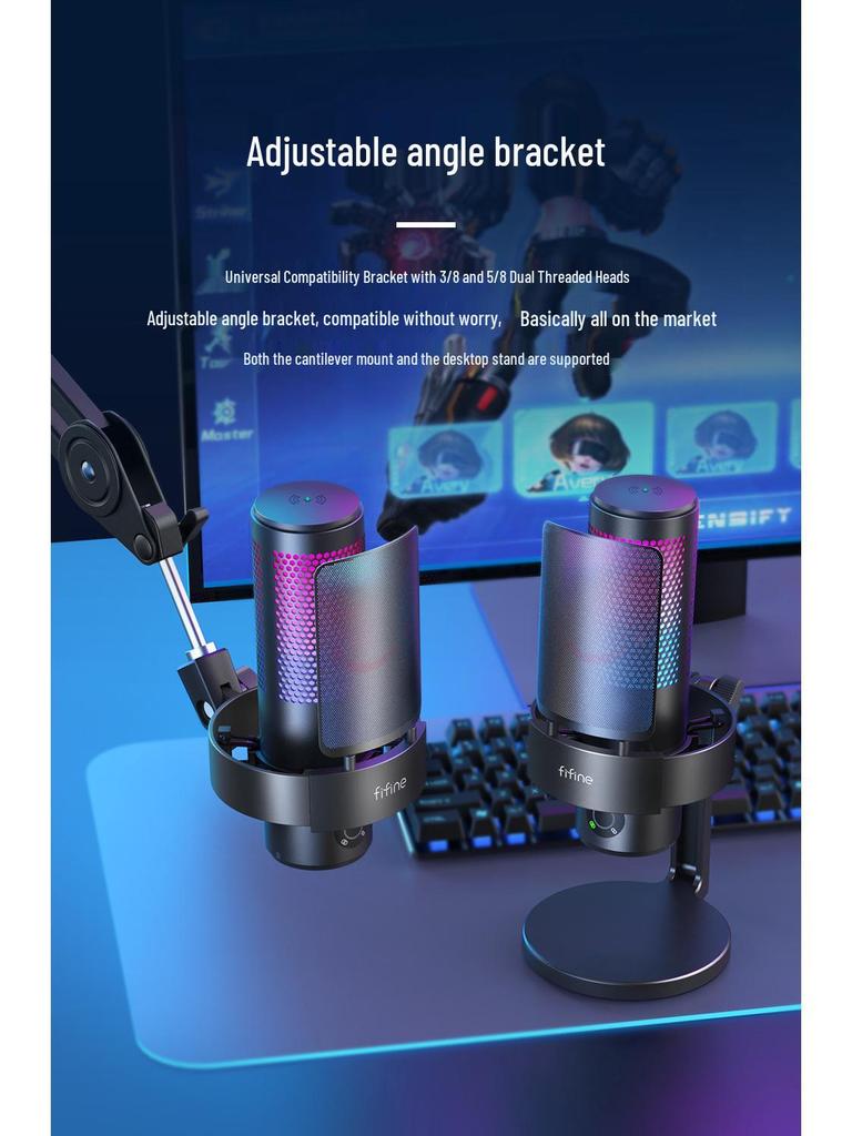 Fifine A9 USB Condenser Microphone for Live Streaming and Gaming