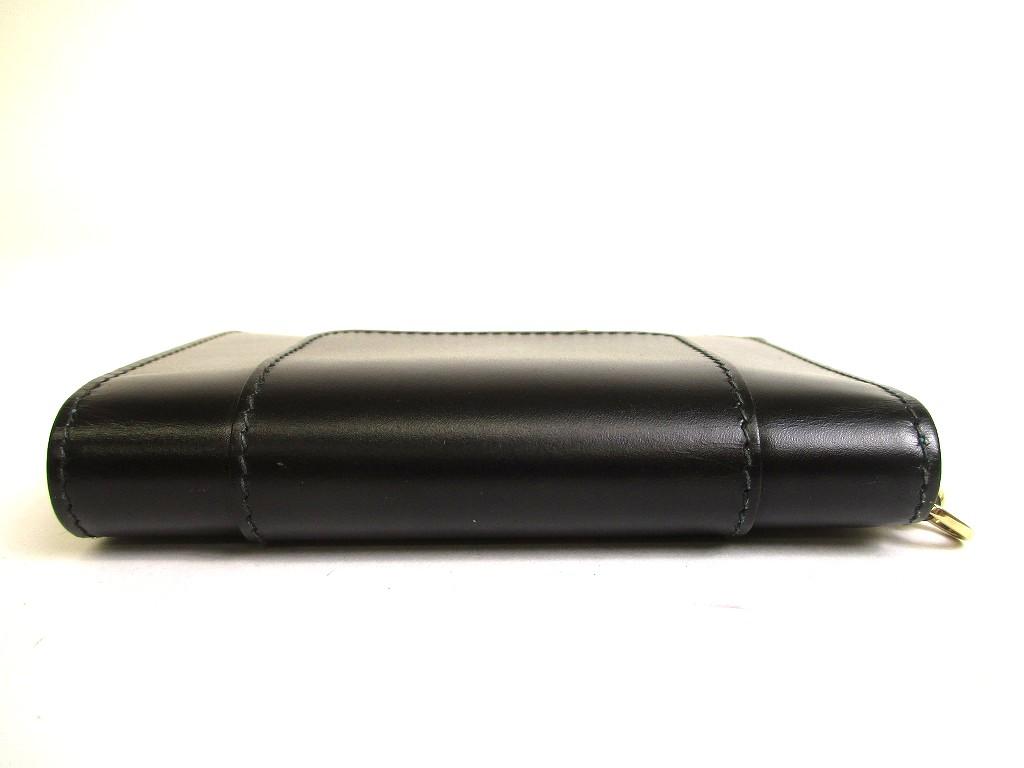 Authentisches BVLGARI Serpenti Forever Schwarzes Leder Visitenkartenetui Kartenhalter #b051 Geöffnete Schachtel