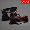 1 Pair Retro Wood Grain Eyeglass Legs Ultra Light Stylish Durable Unisex Frame