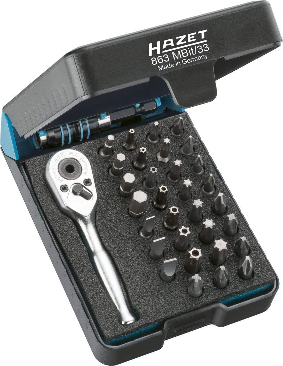 

Набор бит HAZET с трещоткой 33 шт. 863MBIT/33