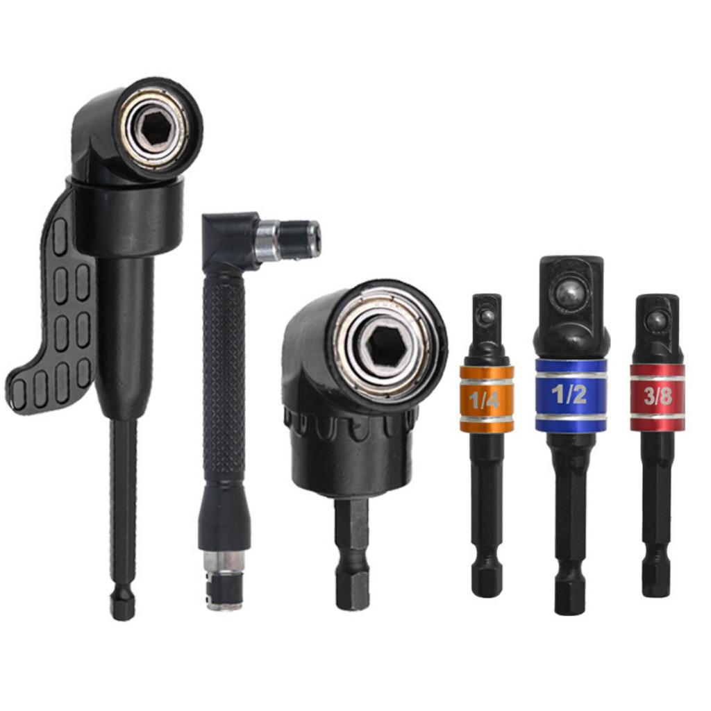 105 Degree Screwdriver Corner Cutter, 360 Degree Universal Joint Rod, Colored Steel Ball Joint Rod Combination Set