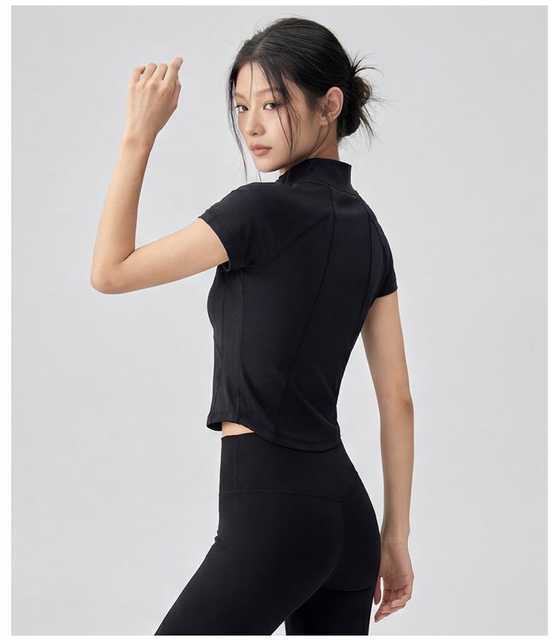 Damen 2026 Schnelltrocknendes Kurzarm Yoga & Pilates T-Shirt