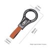nlvc3 High-end Leather Key Chain Car Logo Keyring Auto Interiors Accessories For Mitsubishi Eclipse Outlander Pajero ASX Colt I200 Ex