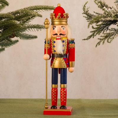 [MJ] Luskáčik vojak bábková vianočná 30cm vianočná dekorácia na víno